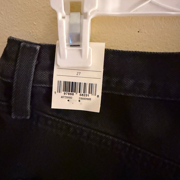 Levi's Black Denim Flounce Mini Skirt - Picture 3 of 4